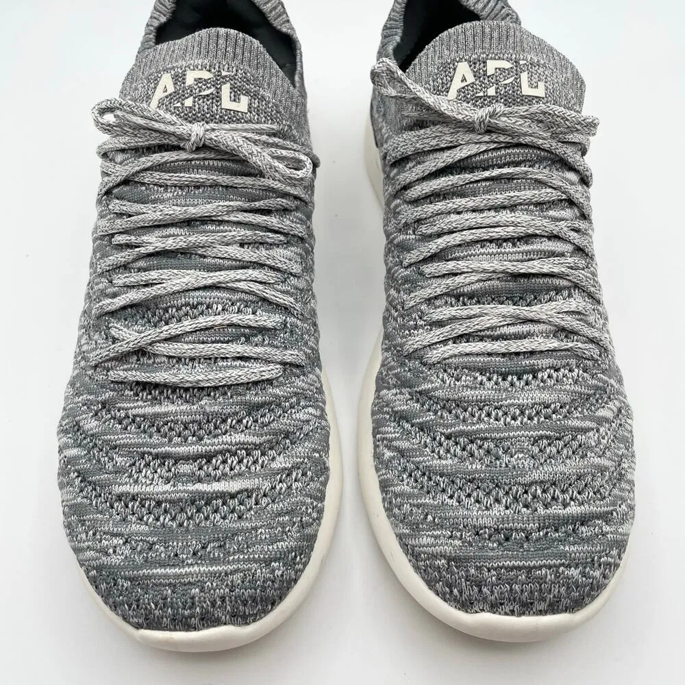 APL Techloom Wave Shoes Smoke Ivory Melange Gray White Running Womens 10.5 - Image 9