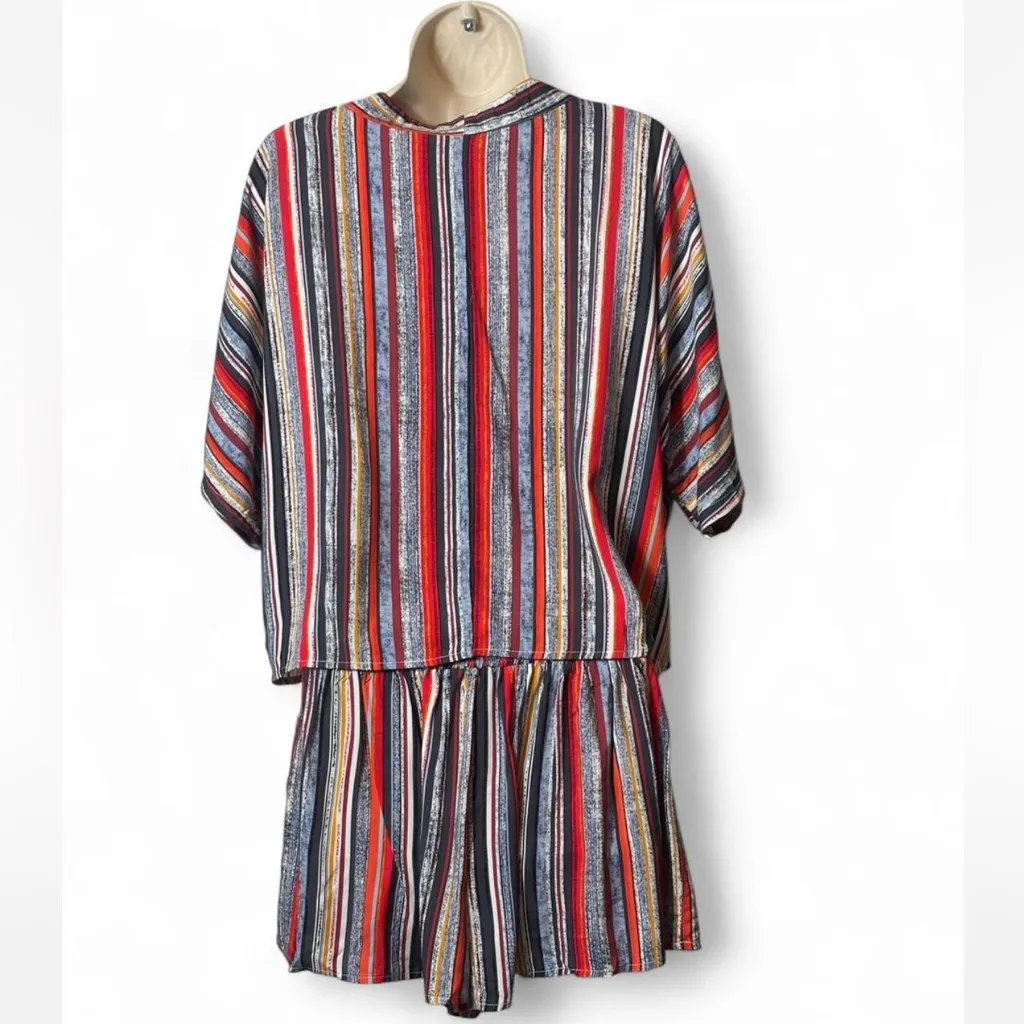 Colorful Striped Top/Short Set‎ - Image 3