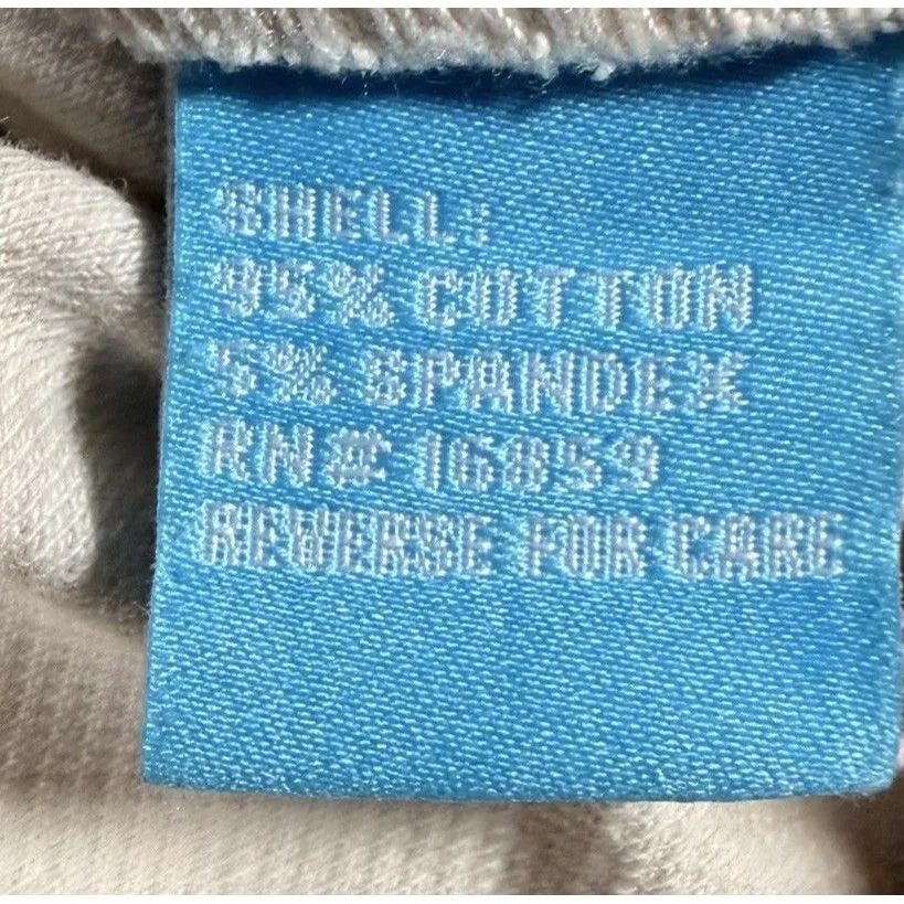 J MCLAUGHLIN Womens White Jean Jacket Sz L Denim Soft Stretch Gold Buttons Large - Image 5