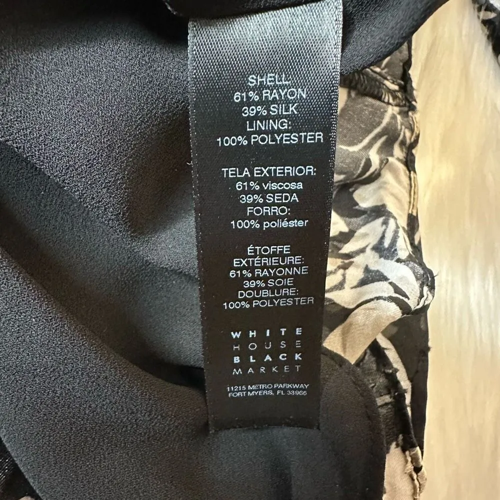 White House Black Market Kelsey Blouse Size 2P - Image 5
