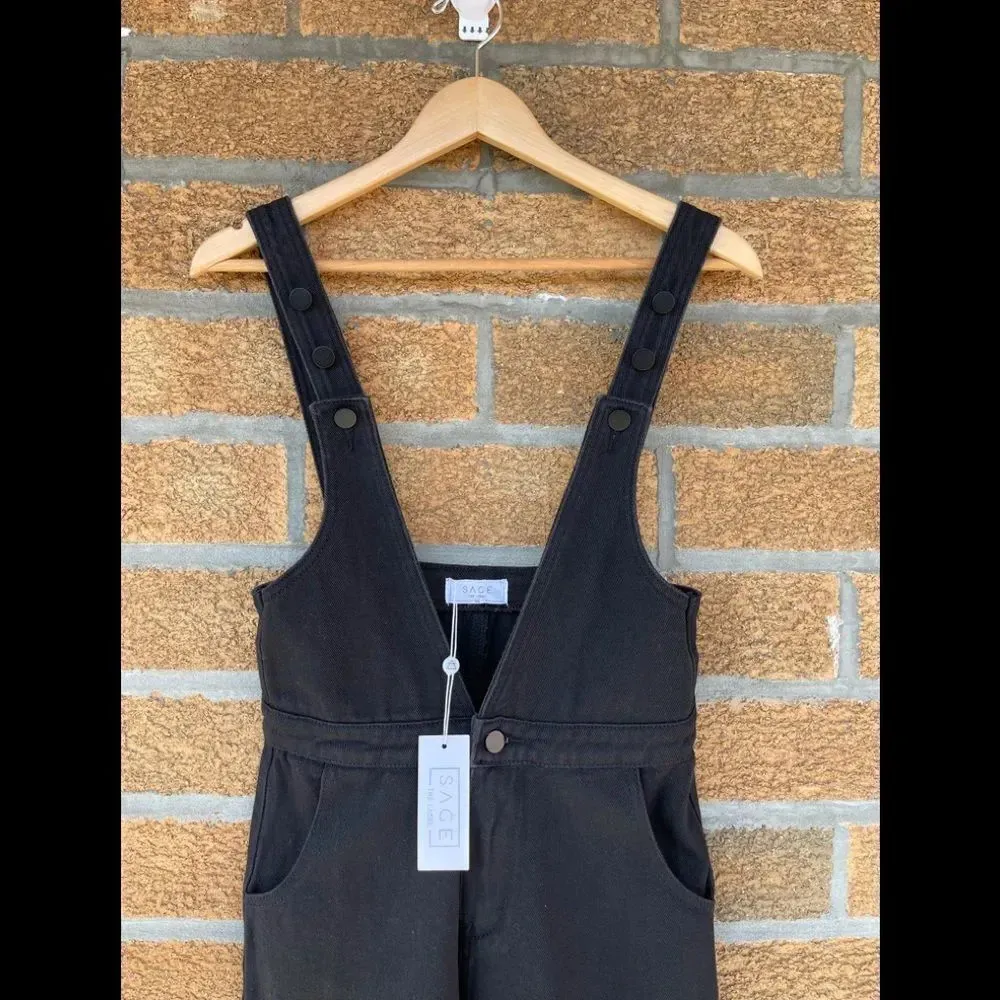 Sage The Label black overalls xs - Image 2