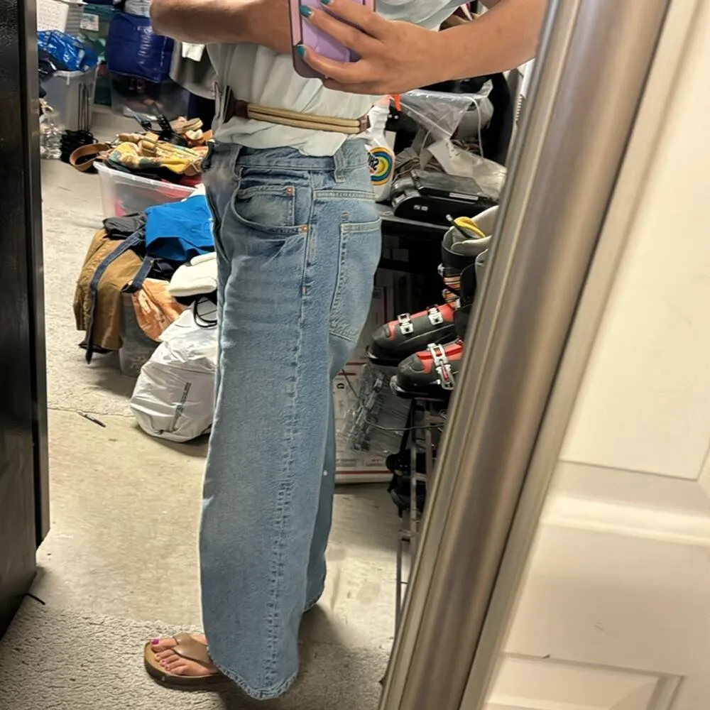 Vintage 80s belt leather metal twine natural safari summer classic chic sturdy - Image 7