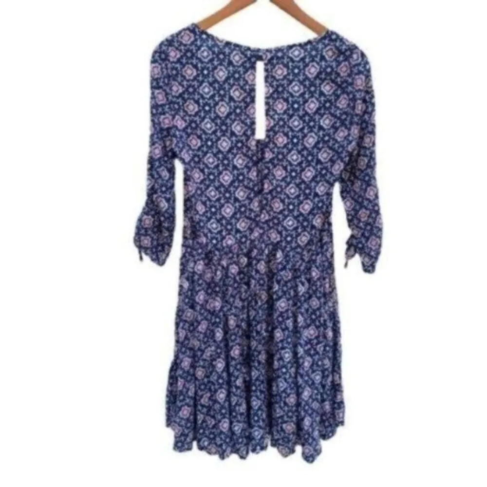 Hollister Y2K Floral Prairie Button Front Mini Dress Size Medium - Image 10