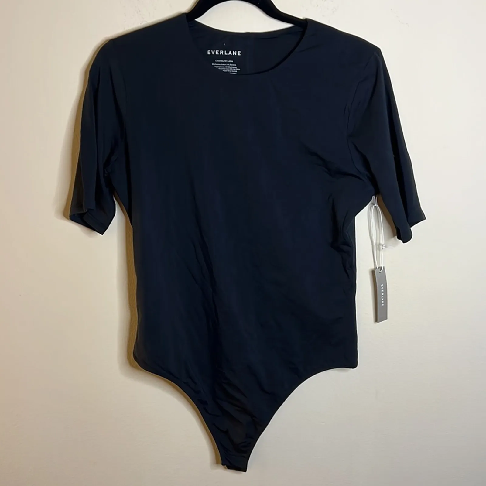 Everlane The Short-Sleeve Crew Neck Bodysuit - Thong XS - Image 7