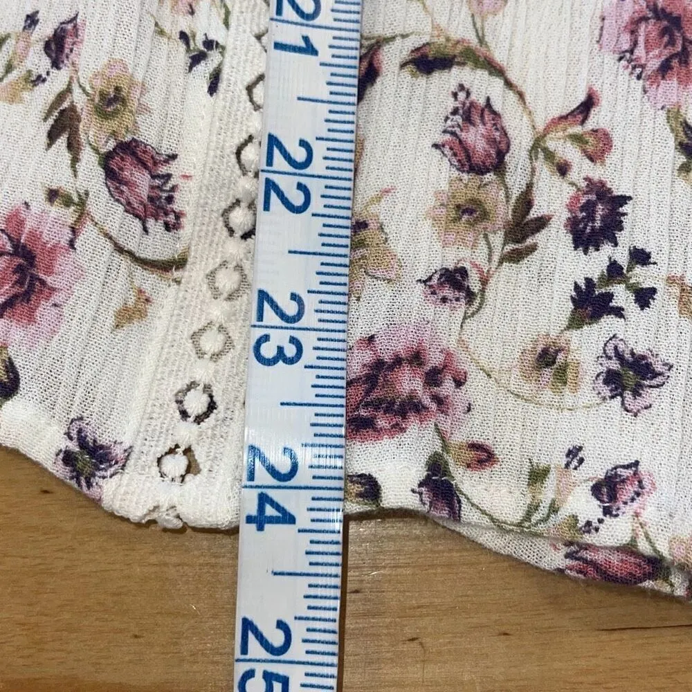 Mason & Belle Womens Floral Sleeveless Button Down‎ Corean Blouse Multi Medium - Image 12