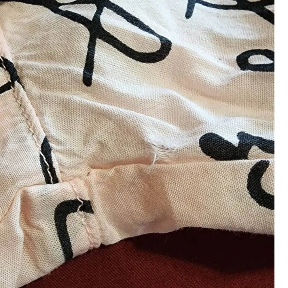 Victoria's Secret Spell Out Button Up Collared Long Sleeve Pajama Shirt Small - Image 6