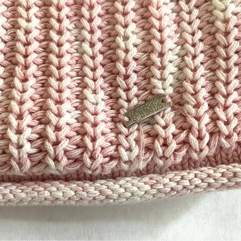 PINK Victoria’s Secret pink space dyed knit long sleeve sweater Medium - Image 7