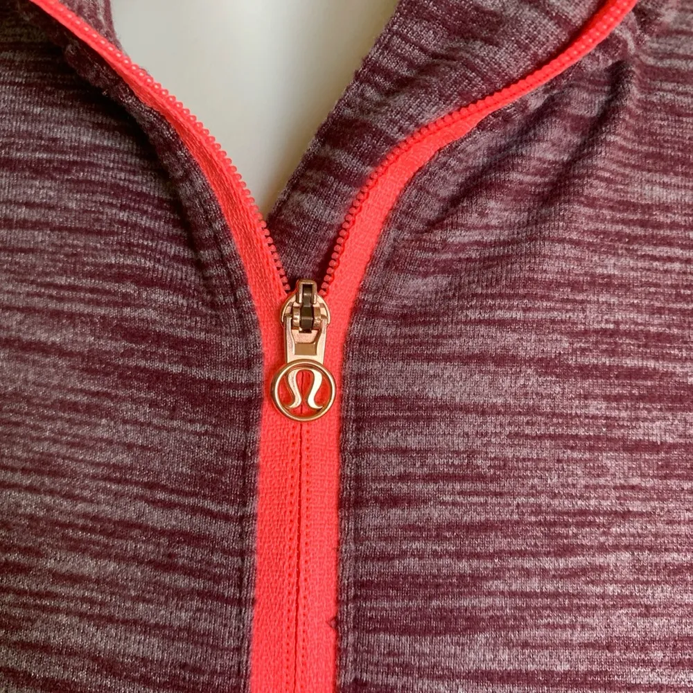 Kanto Catch me burgundy 1/2 zip - Image 3