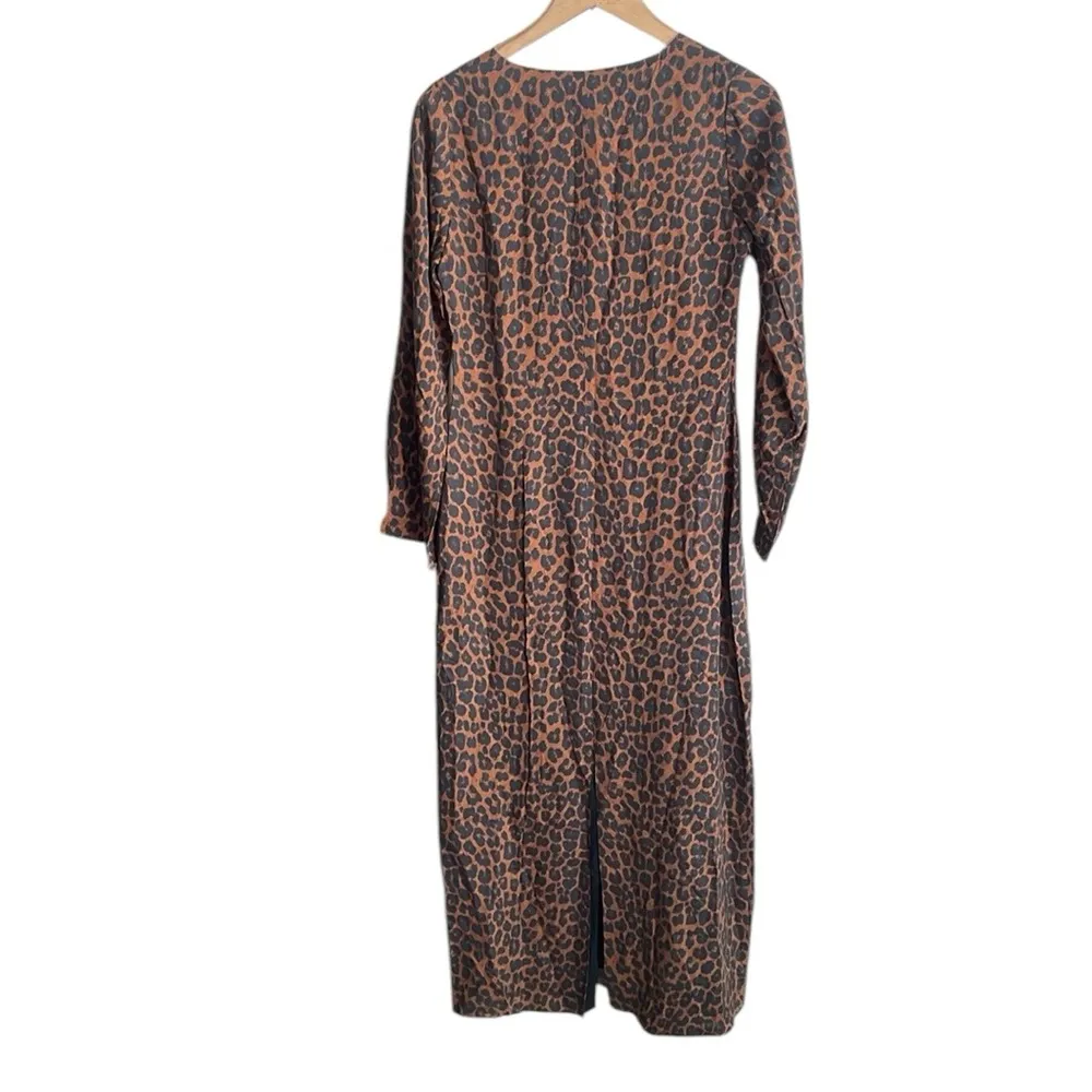 Mara Hoffman Naliyah Leopard Print Midi Dress - Image 4