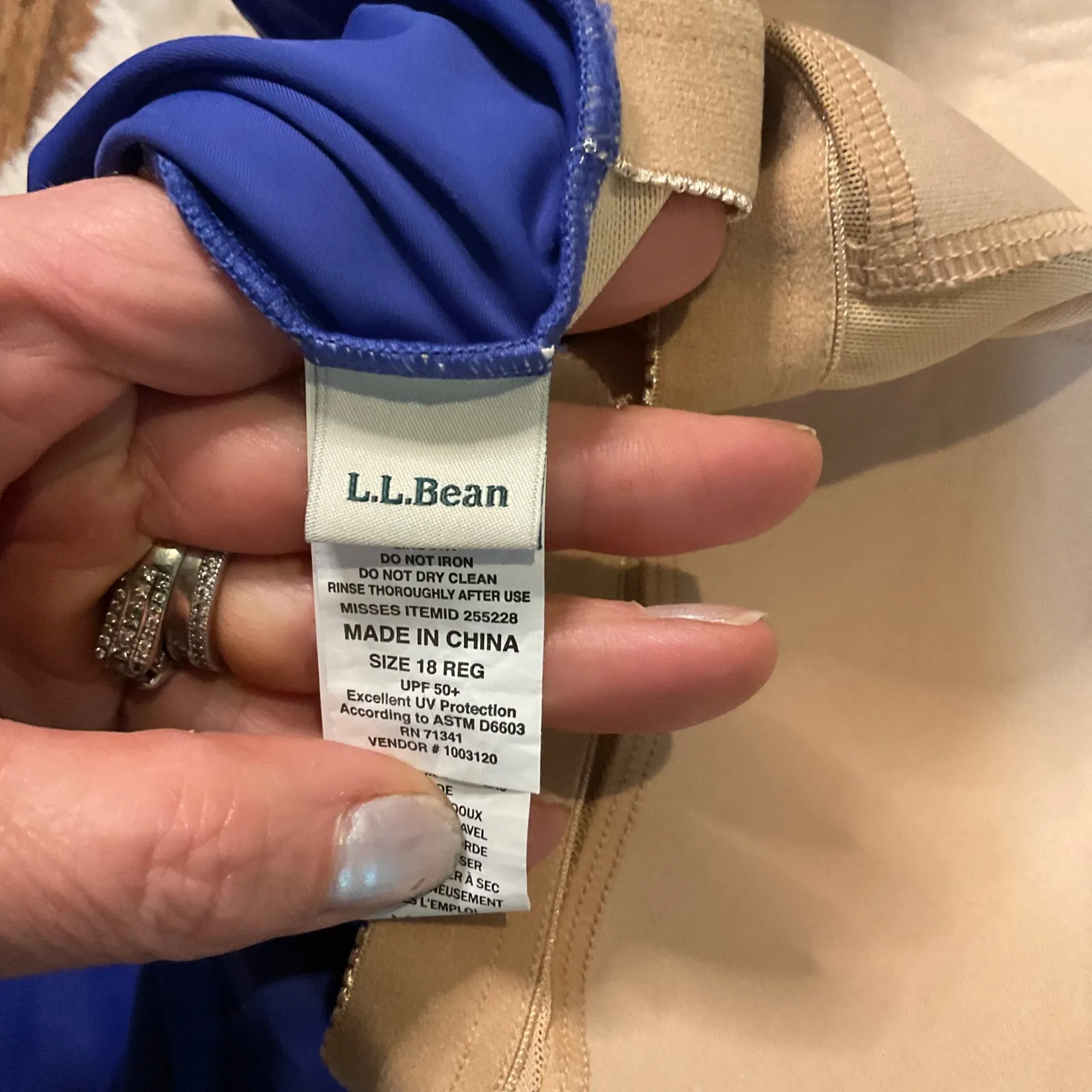 Lands End Swimsuit One‎ Piece Royal Blue Size 18 Supportive - Image 6