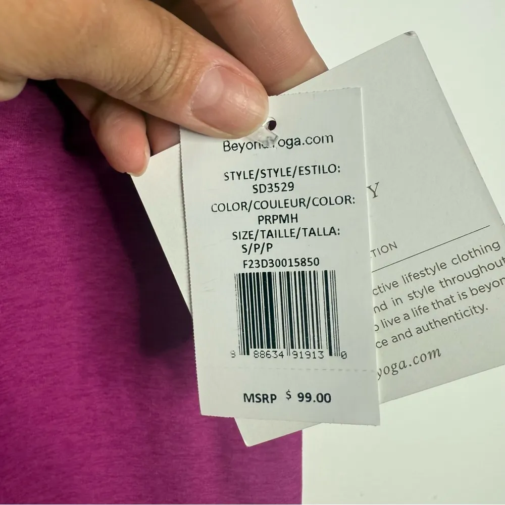 NWT Beyond Yoga Spacedye Well Rounded Stirrup Legging Magenta Heather Size Small - Image 5