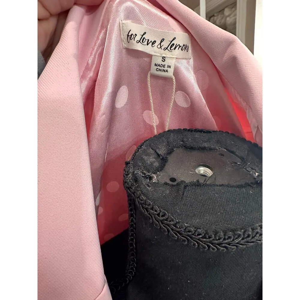NWT For Love & Lemons Courtney Blazer – Pink Oversized Blazer Size Small - Image 6