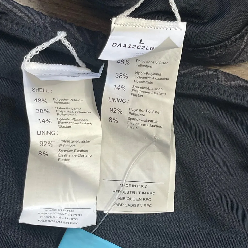 Cupshe Floral Scalloped Top Bikini Set High Waist Bottoms Womens Size Large‎ NEW - Image 6