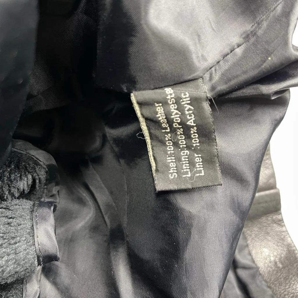 Black Leather Trench Coat - Image 2