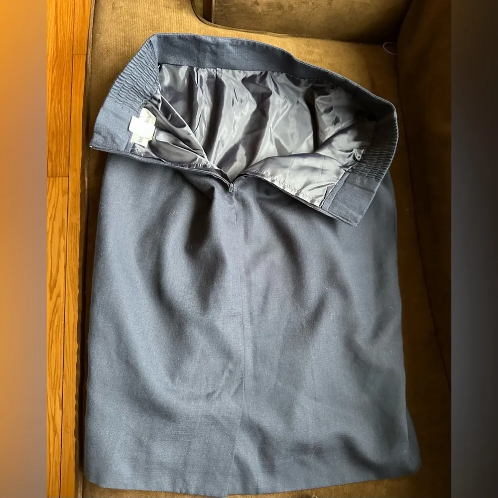 Navy Blue Vintage Zip In The Back SZ 14 Not True To Si… - Image 6