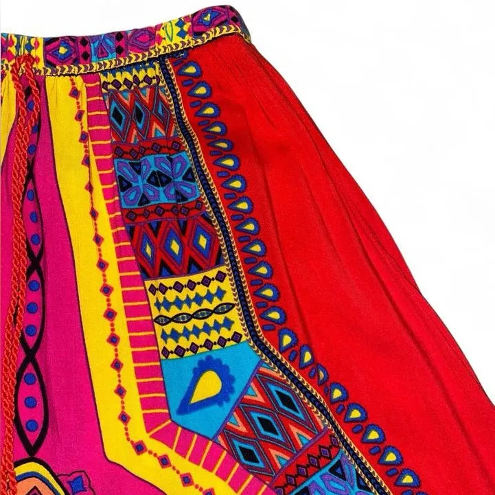 Flying Tomato multi-coloured maximalist patterned skirt - Image 3