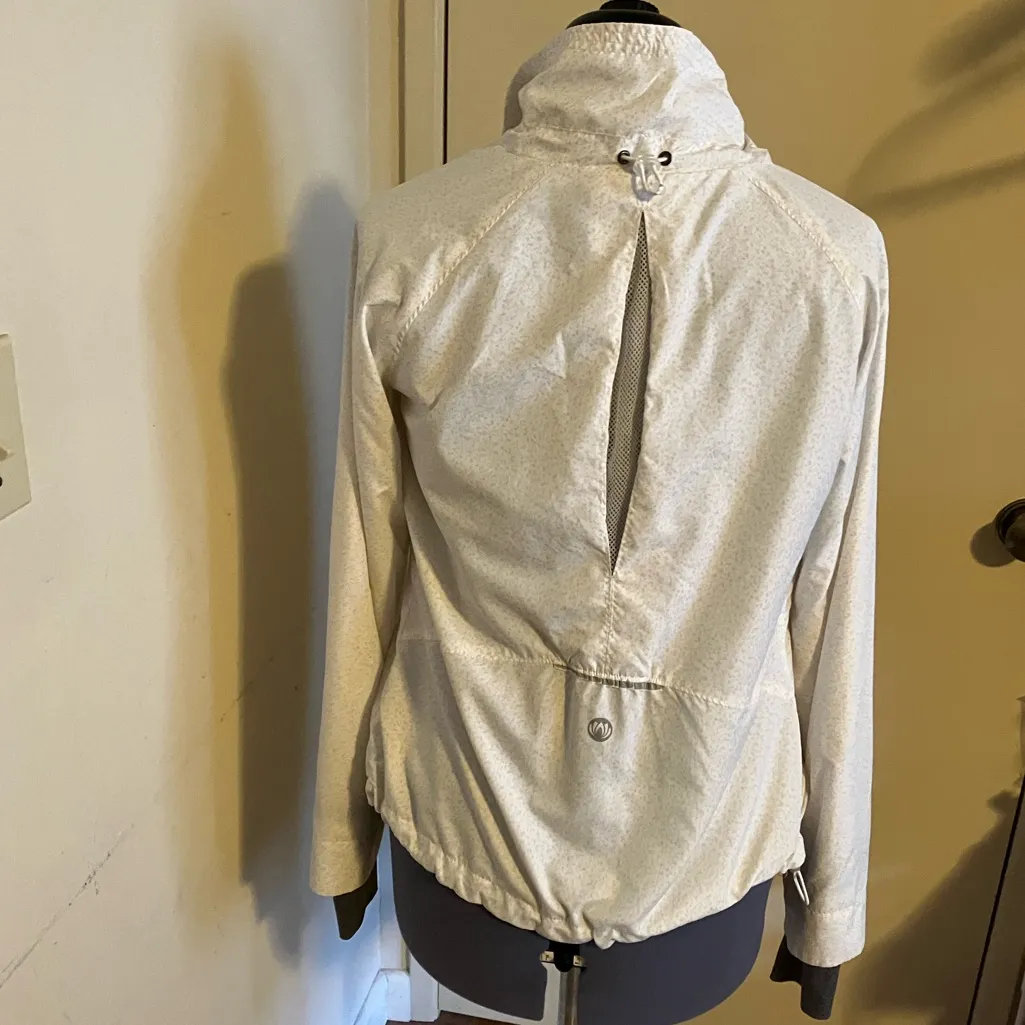 Mondetta White Gray Athletic Fullzip Workout Running Jacket Womens Size S - Image 5