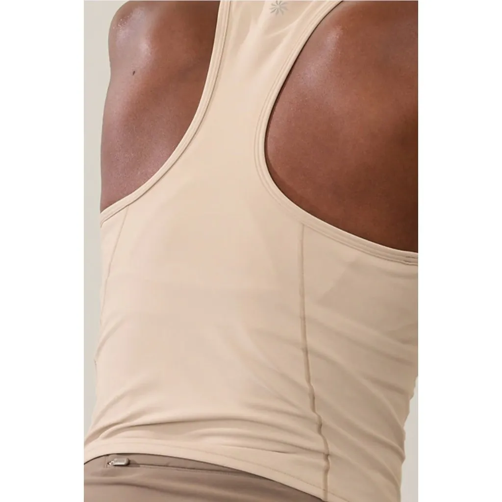 New Athleta M Interval Tank Abalone Tan Medium - Image 4
