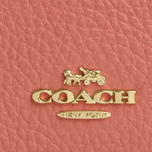 Coach Card Holder Wallet In Signature Canvas with Floral Print - Image 9