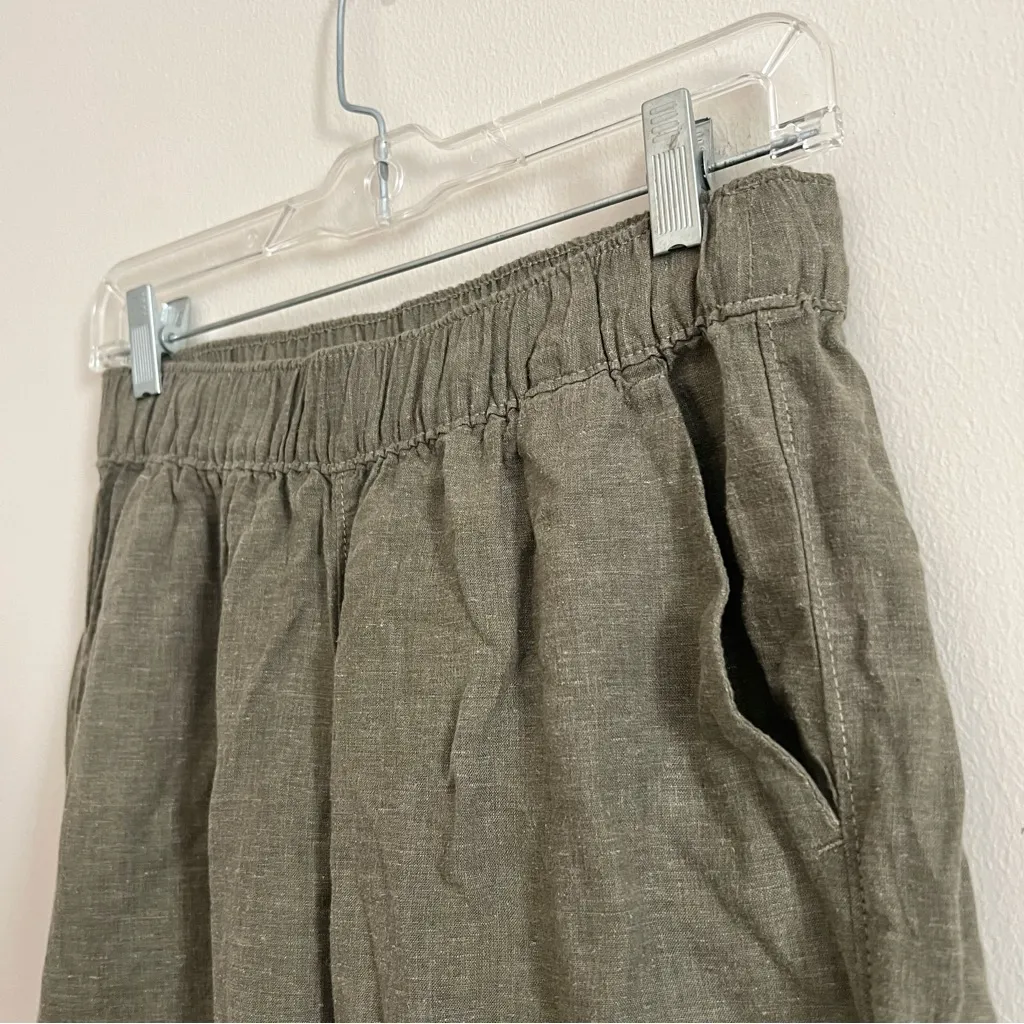 NWT Patagonia Garden Island Pants in Army Green Wide Leg Stretch Size Small - Image 8