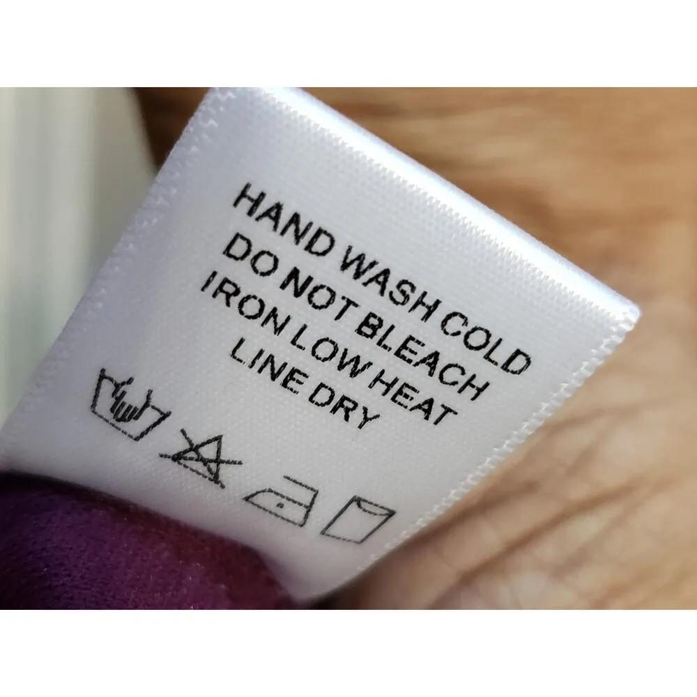 Super down Cocktail Dress Womens Medium Purple Velvet Off The Shoulder Back Zip - Image 7