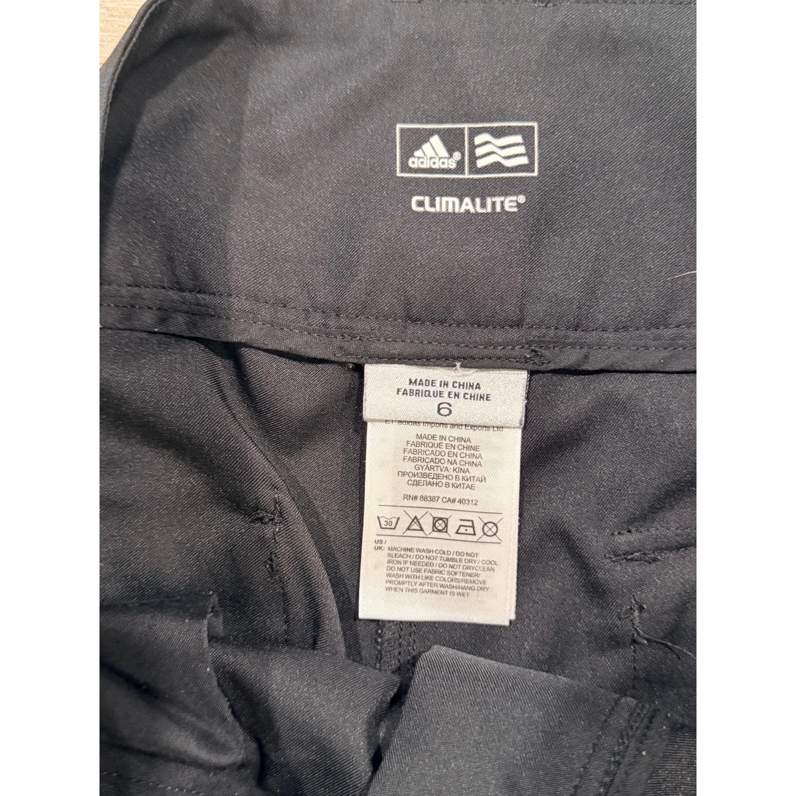 Adidas Women's Black Golf Pants Size 6 - Image 2