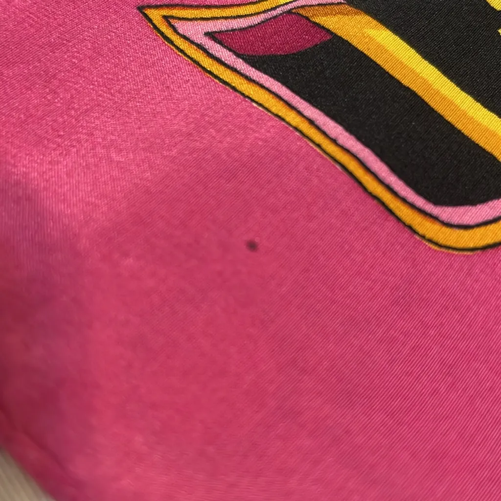 Rochas Paris Pink and Gold Scarf - Image 6