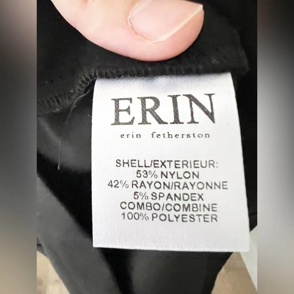 Erin by Erin Fetherston Shelby Black Gold Appliqué Sheath Cocktail Dress Size 4 - Image 6