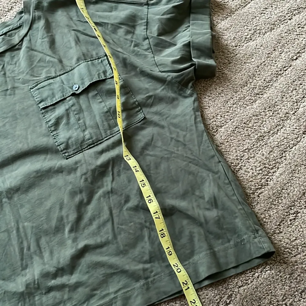 NWOT Banana Republic Heritage dark green boxy oversized cotton top - Image 6
