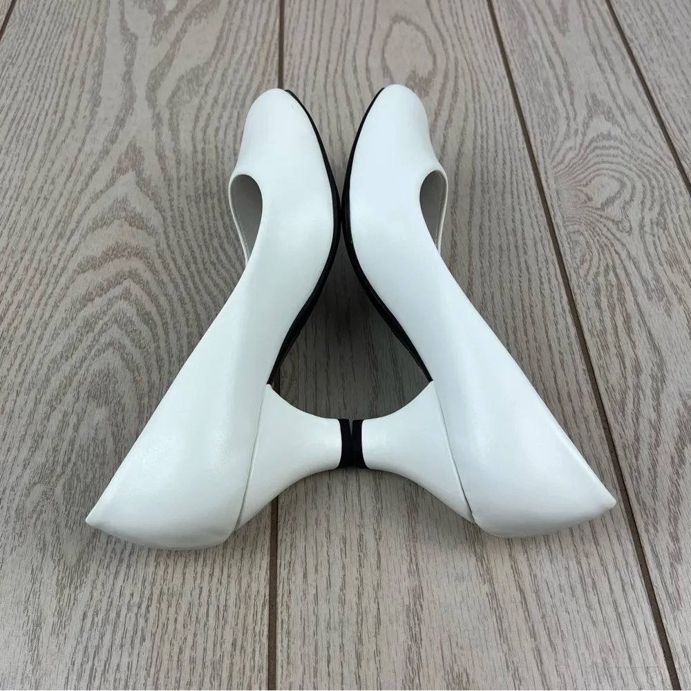 Easy Street Fabulous Women's Classic Dress Heels 7.5WW White $60 - Image 4