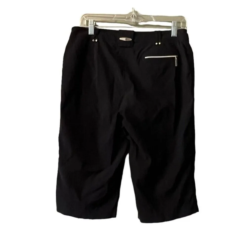 Jamie Sadock Shorts Womens Size 6 Black Capri Long Golf Utility Stretch Athletic - Image 2