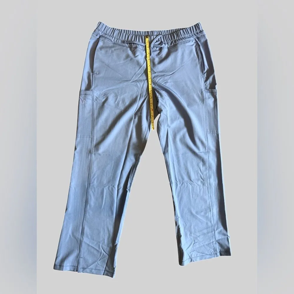 Dickies Dynamix‎ Medical Scrub Pants Women’s Size LP Mid Rise Straight Leg Cielo - Image 4