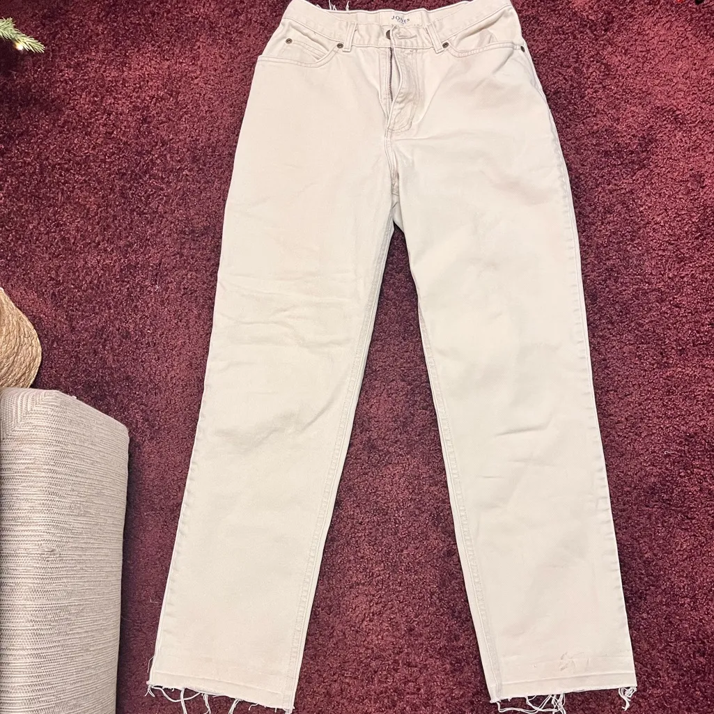 Vintage cream straight leg jeans - Image 4
