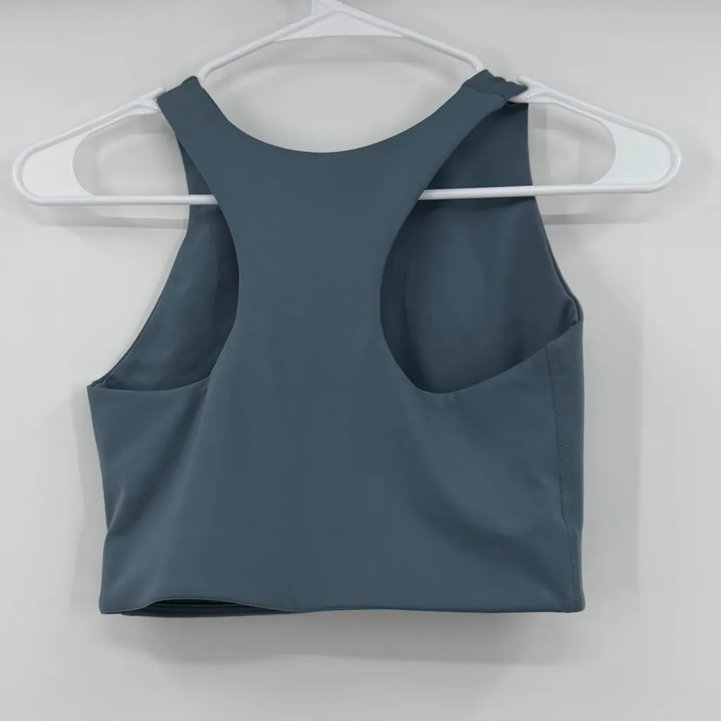 Girlfriend collective sports bra blue small - Image 2
