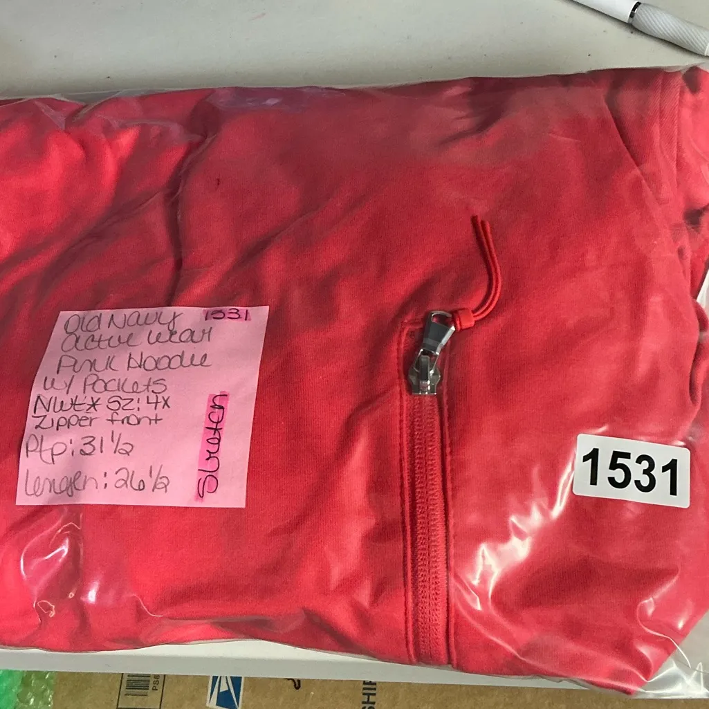 Old Navy Vibrant Red Hoodie - Image 7