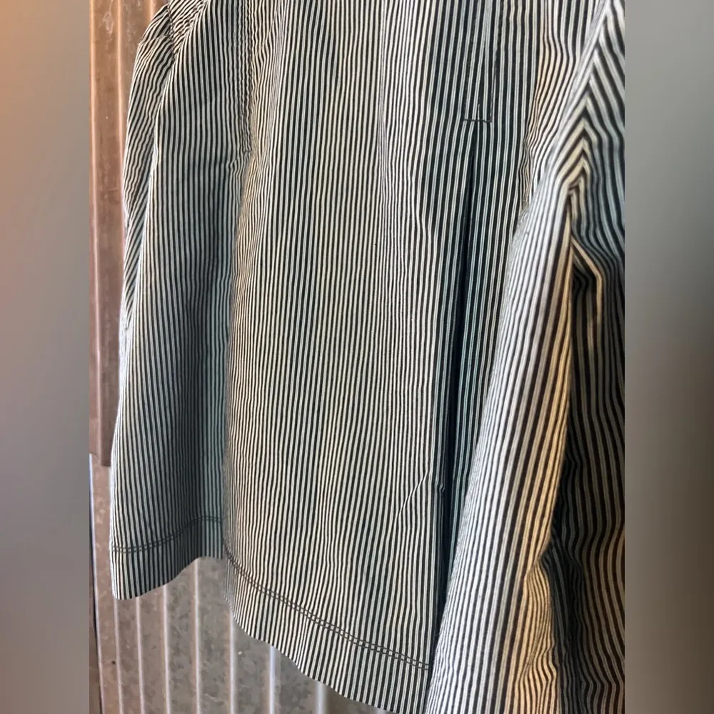 Ann Taylor Bolero Jacket-Crop Lt-Weight Stripe Back-Pleats NWOT Sz 8 Classiccore - Image 4