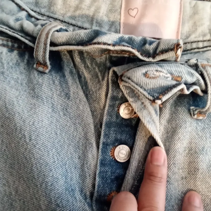 REVICE Denim Folded Over Blue Jeans Streatwear Sexy Womens Size 23 - Image 6