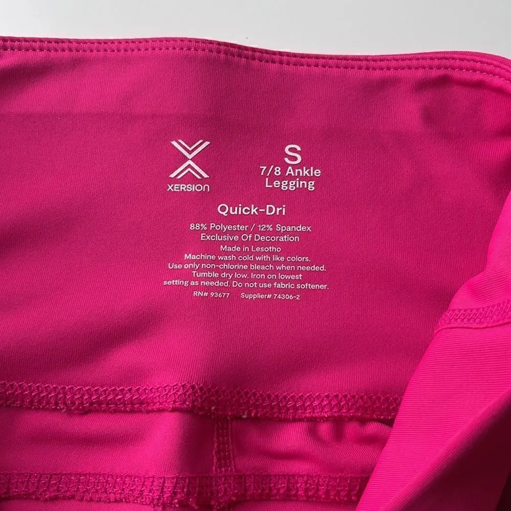 Xersion Ankle athletic Leggings.  Size Small.  Size 7/8.  Quick Dri. - Image 5