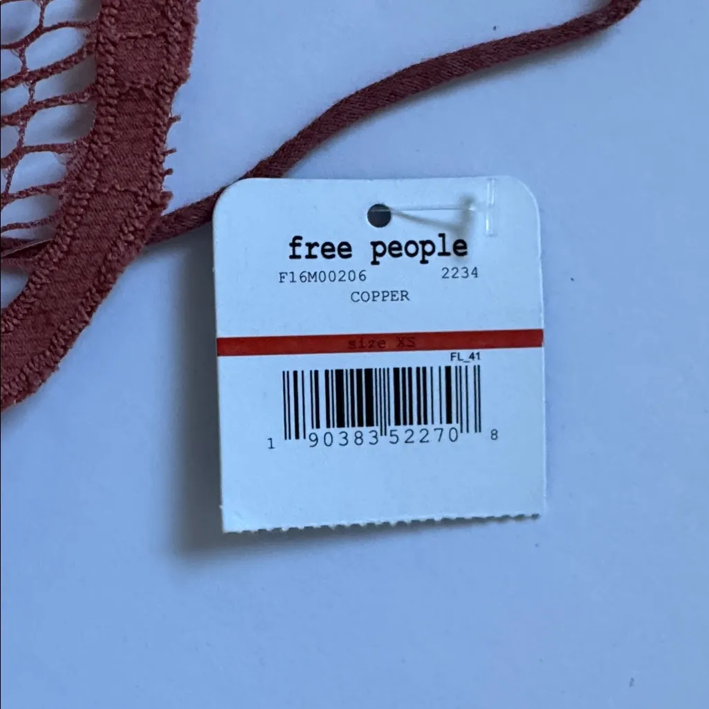 Free People Adella Bralette Copper X-Small NWT - Image 4