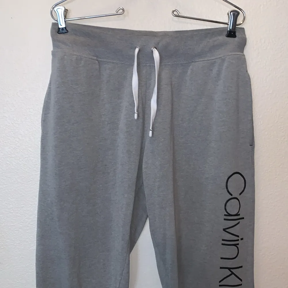 Calvin Klein  Sleepwear Sweatpants Logo Drawstring Gray - Image 2