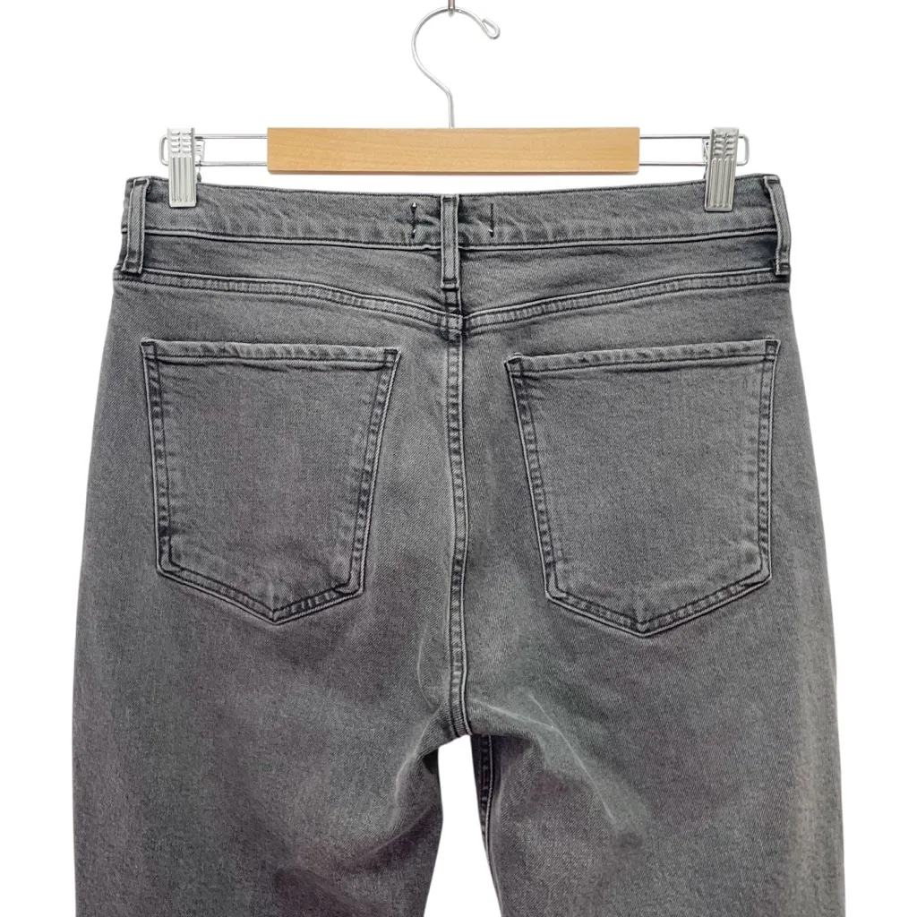 AGOLDE Nico High Rise Cropped Slim Jeans Gray Ceremony Wash Button Fly Size 29 - Image 7
