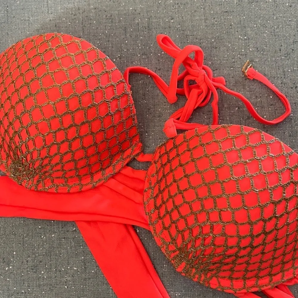 Beach Bunny Bronze Padded Bikini Top - Image 6