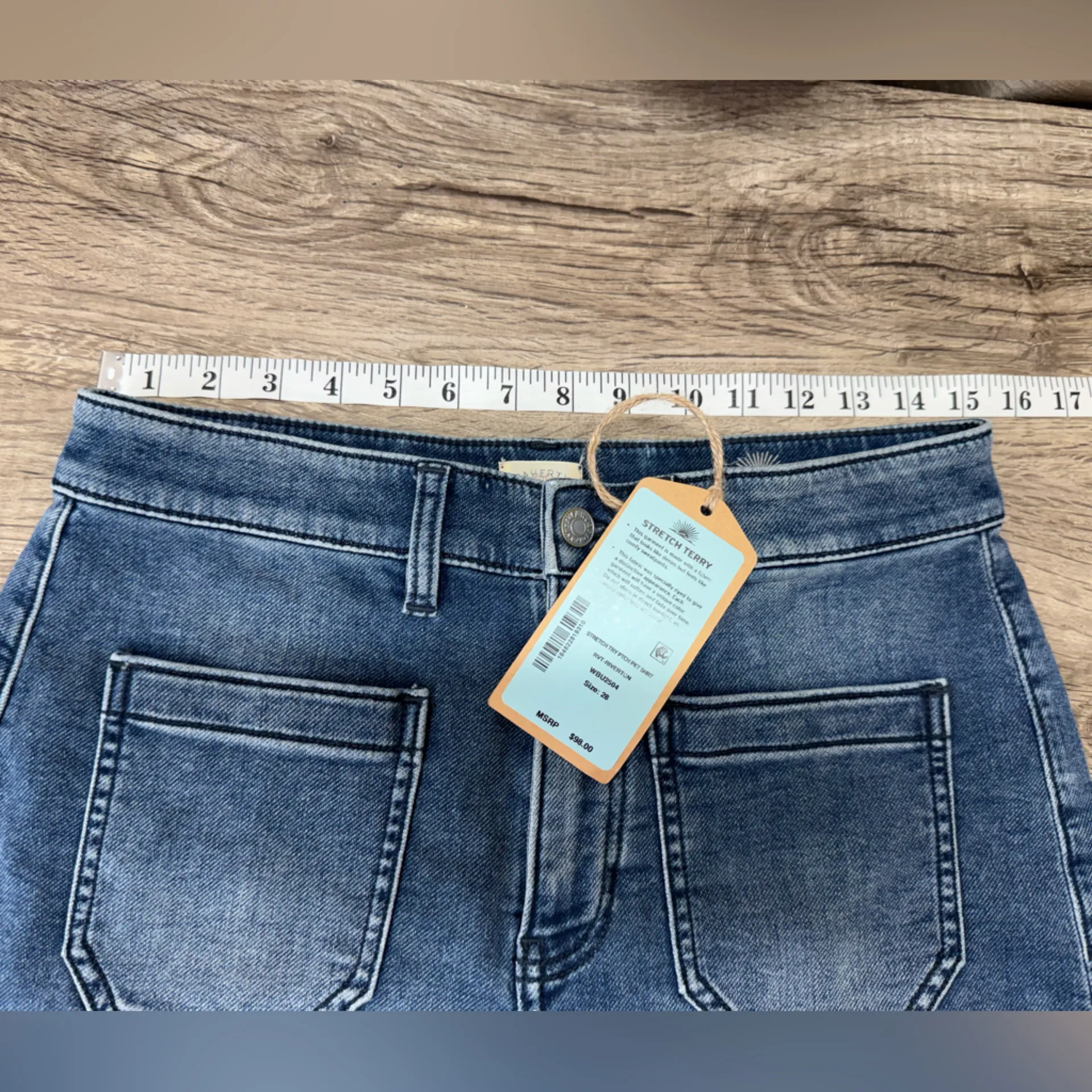 FAHERTY WOMEN'S STRETCH PATCH POCKET SHORTS size 28 NWT - Image 8