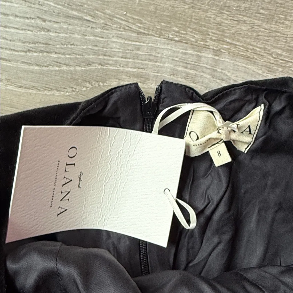 NEW Olana England Bellevedere Mini Dress UK8/US4 Black Size 4 - Image 12