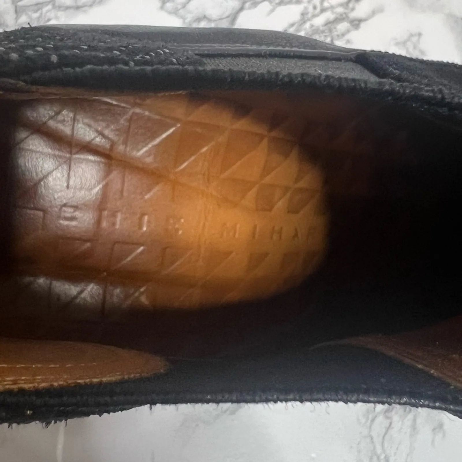 Chie Mihara micro stud suede and leather boots Sz 39.5 Black - Image 7