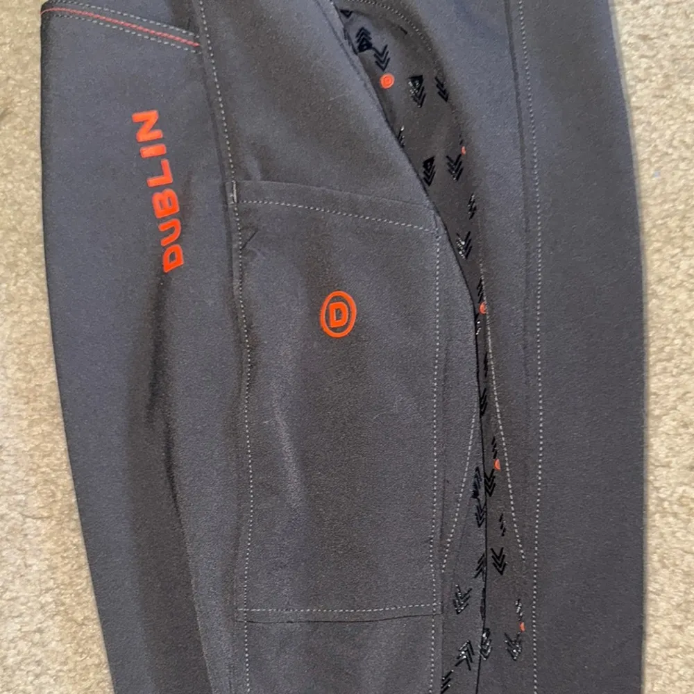 Dublin Black and Orange Riding Pants Size undefined - Image 4