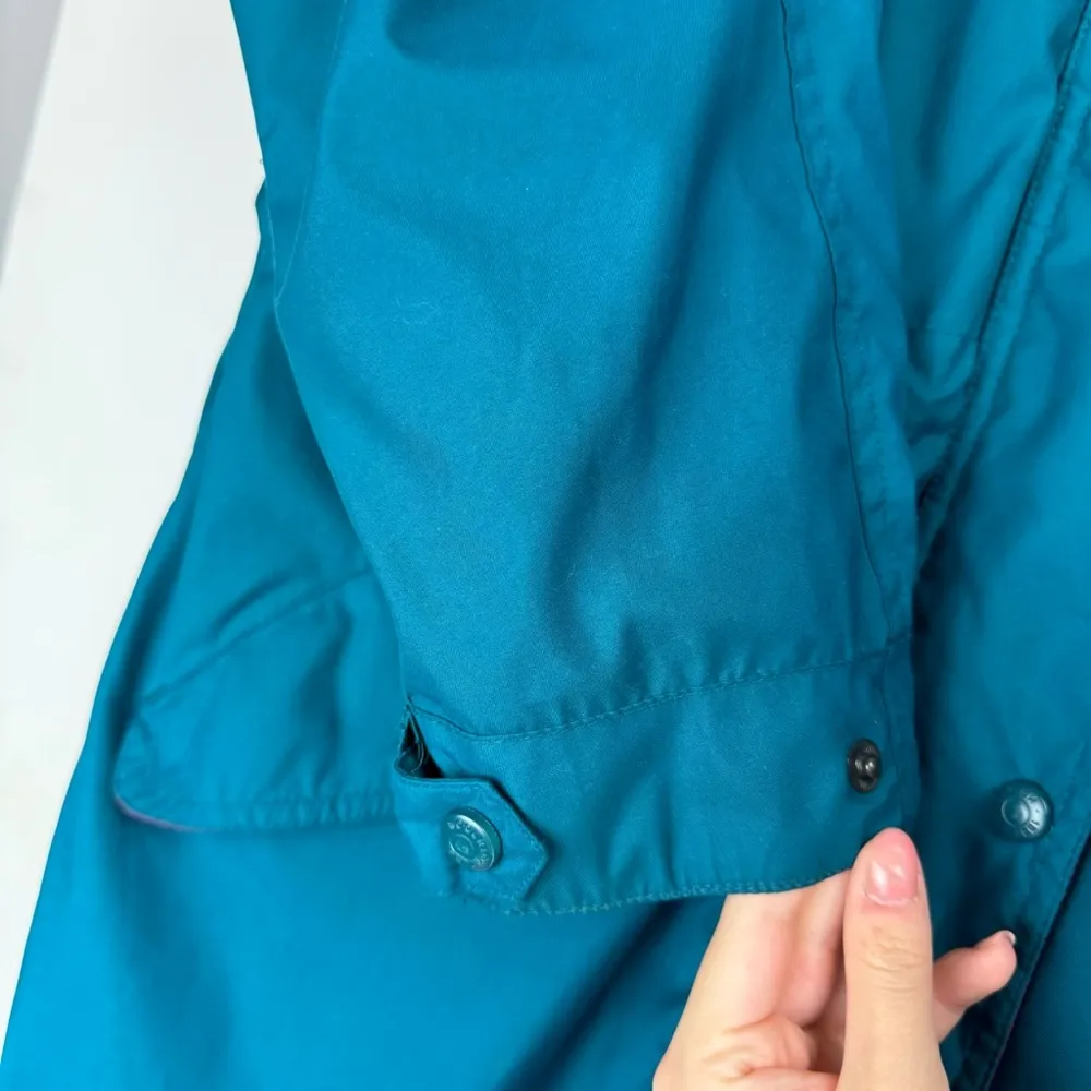 Woolrich Womens Action Teal Blue Jacket Sz Medium Wind Rain Outdoors - Image 12