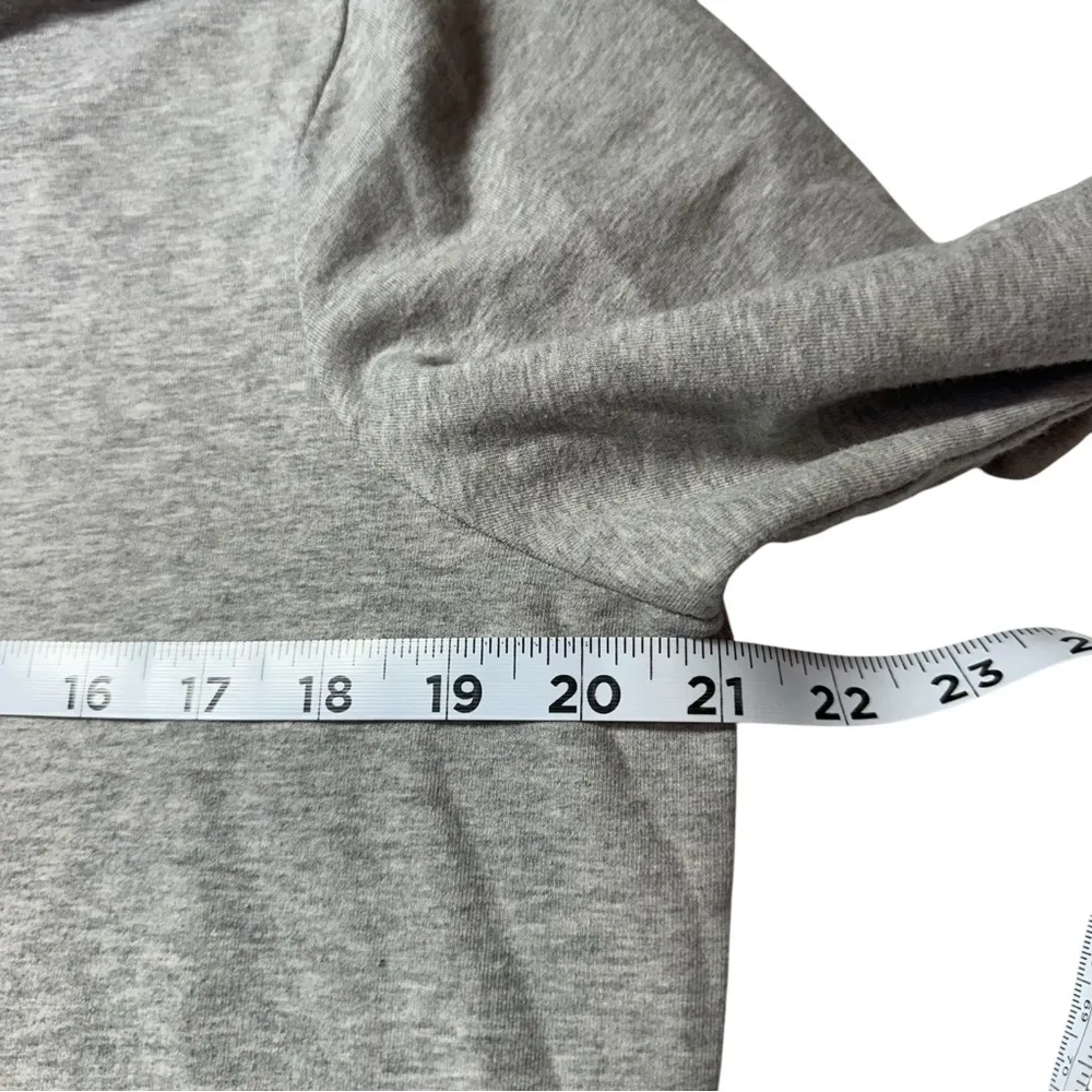 ZUDA Gray Long Sleeve Tunic Hoodie Pullover Sweater large Size M - Image 4