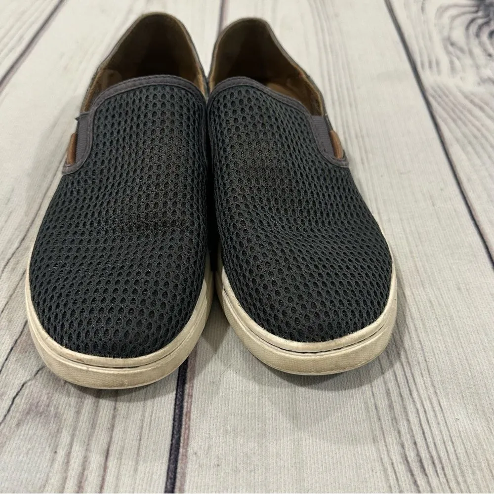 OLUKAI Pehuea Comfort Shoes Women Sz 7 Pavement Grey Mesh Sneakers 20271 - Image 3