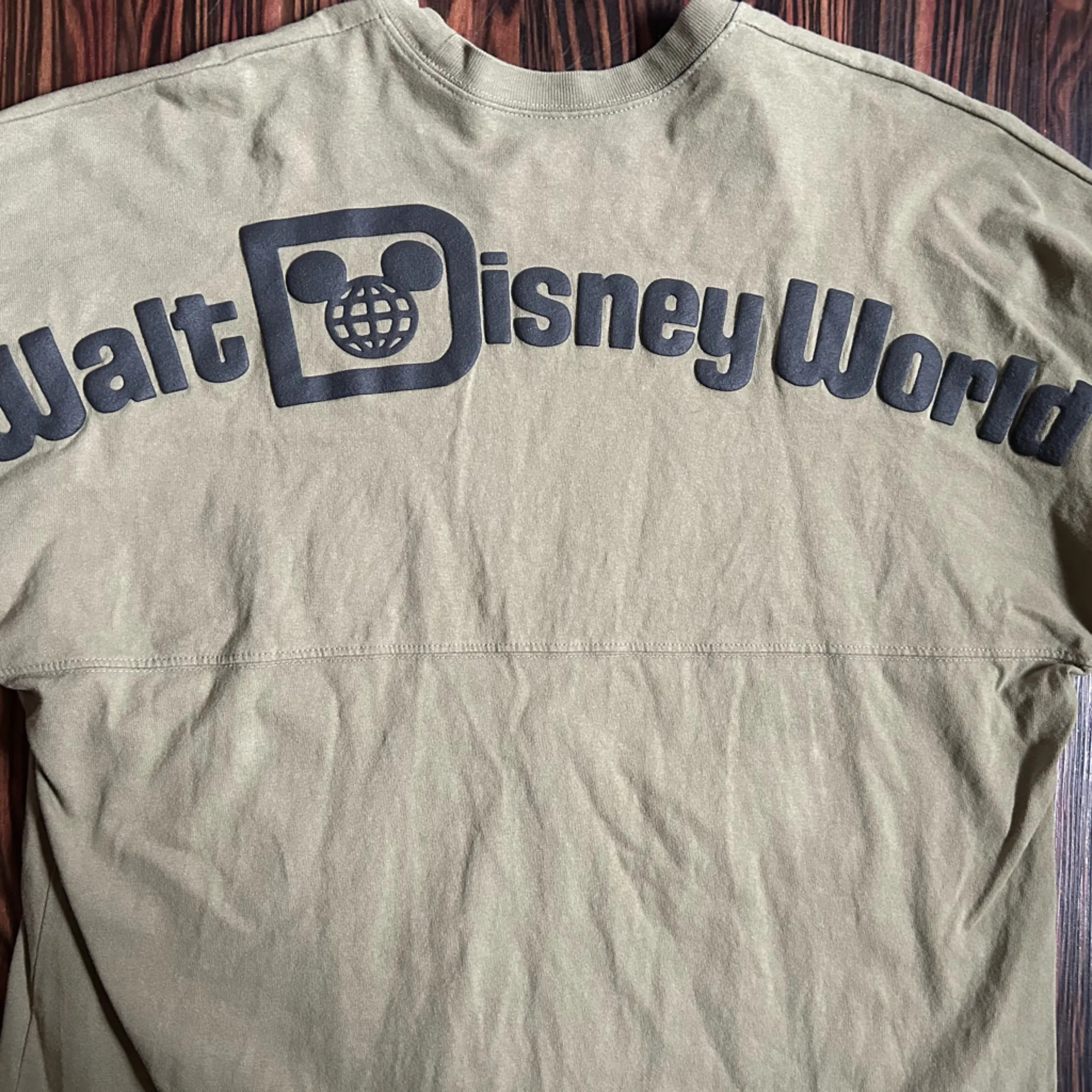 Disney Parks Disneyland Resort Spirit Jersey Shirt Olive Green Tee Large - Image 5